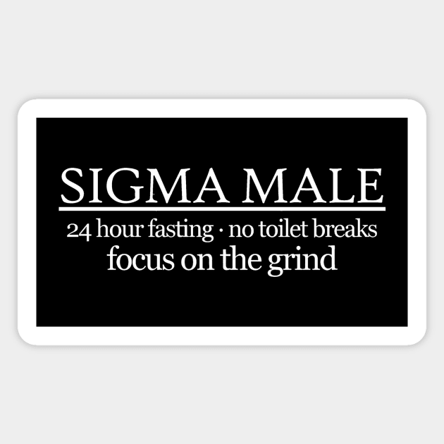 Sigma Male grindset Sticker by Olympussure